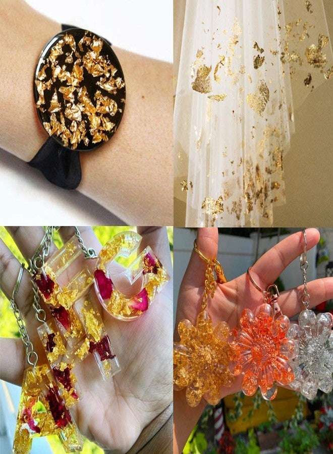 GSWC Gold, Silver, Copper Metallic Flakes - 3 Bottles, 0.54 oz, 2.3 oz Total, Glitter Flakes for Resin, Nail Arts, Painting, Crafts - Image 4